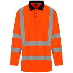 Prortx High Visibility High Visibility Long Sleeve Polo